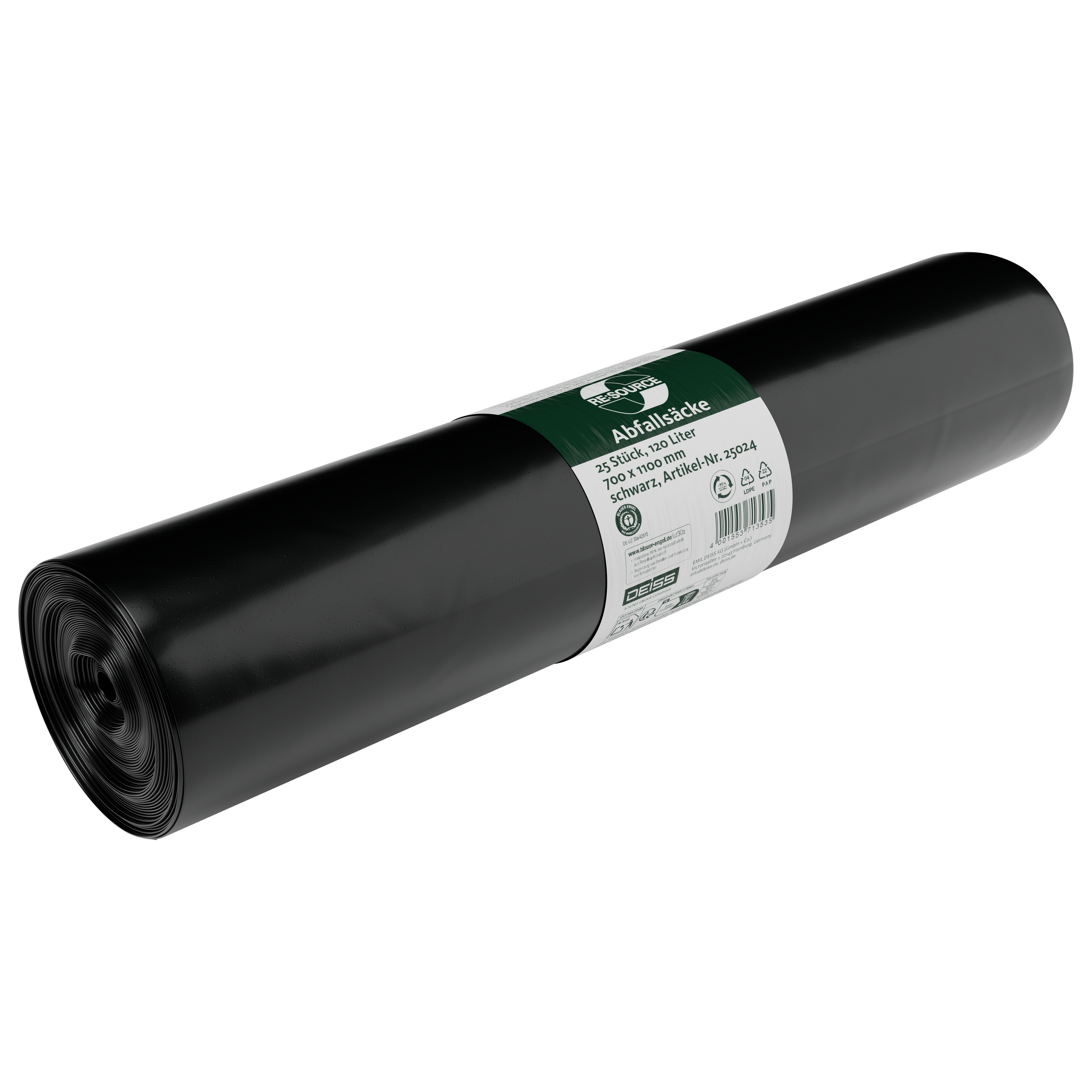 Müllsack 120L schwarz