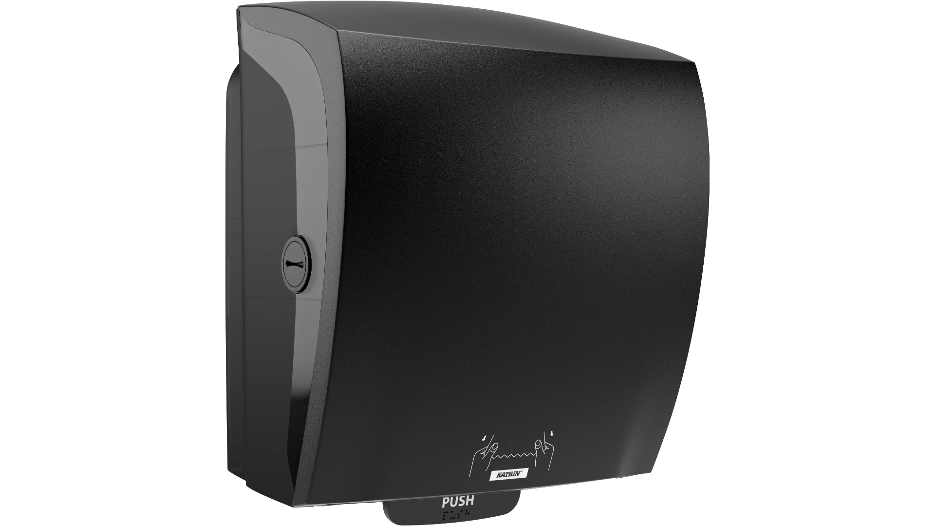 Katrin Handtuchrollenspender schwarz