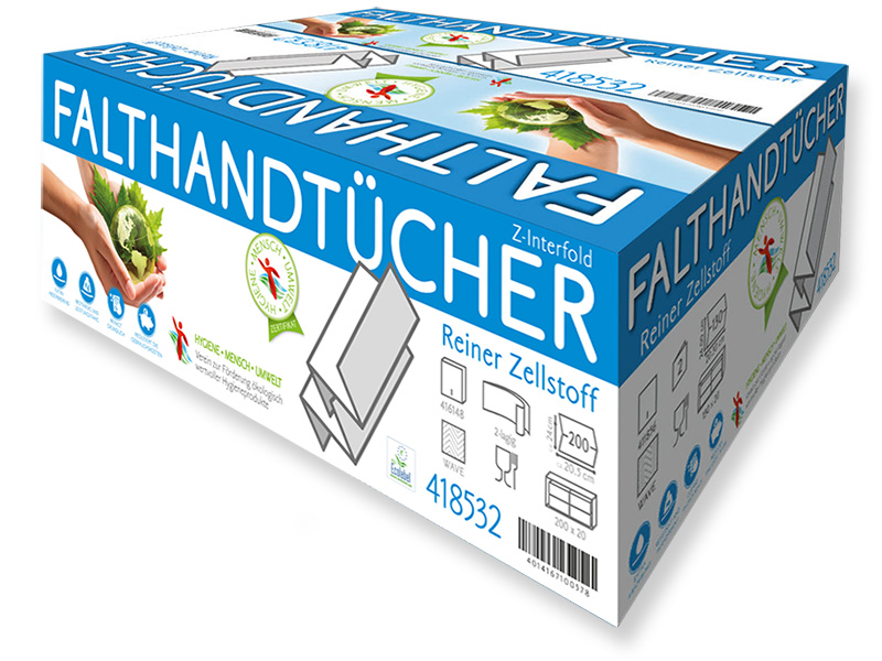 HMU Falthandtücher Interfold weiss 2lg