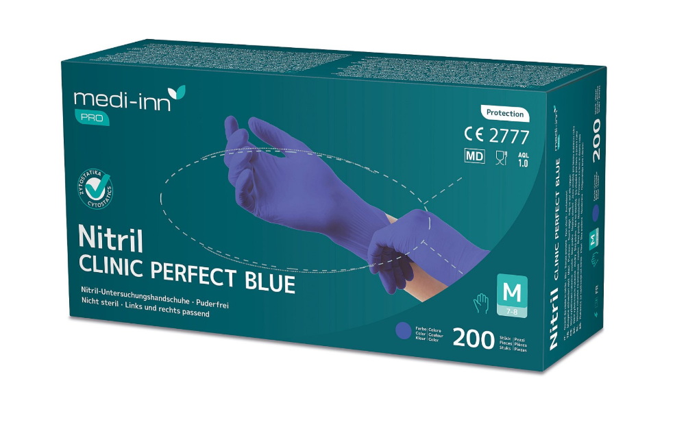 Nitrilhandschuh Clinic Perfect S blau