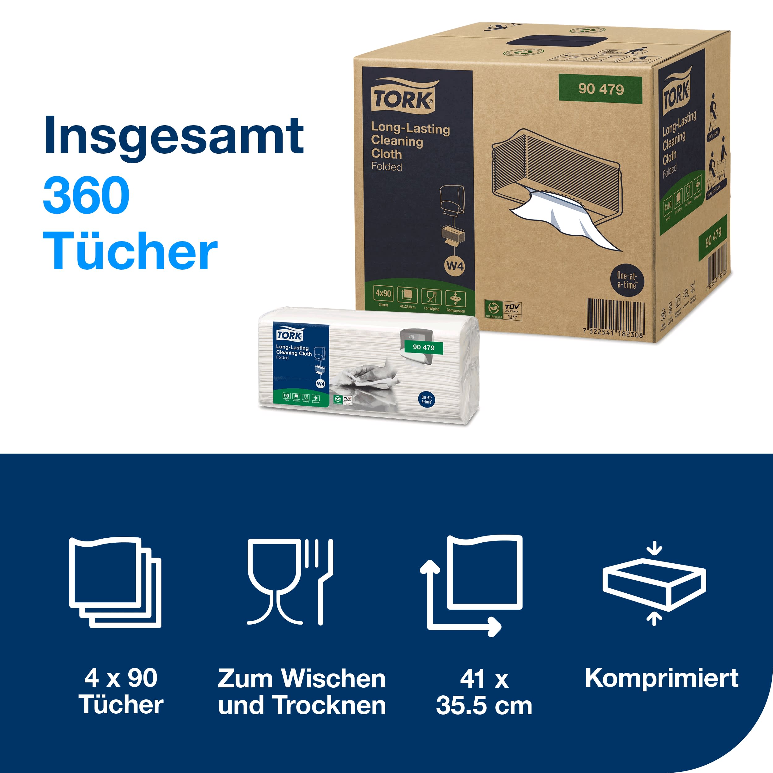 Tork Langlebige Reinigungstücher