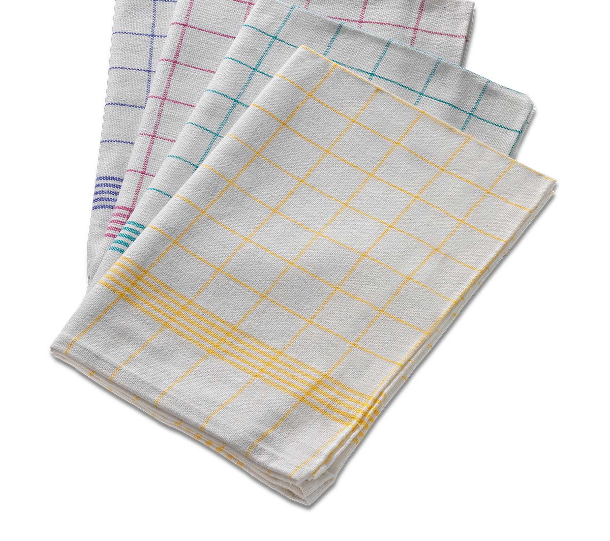 Geschirrtuch Baumwolle grün/weiß