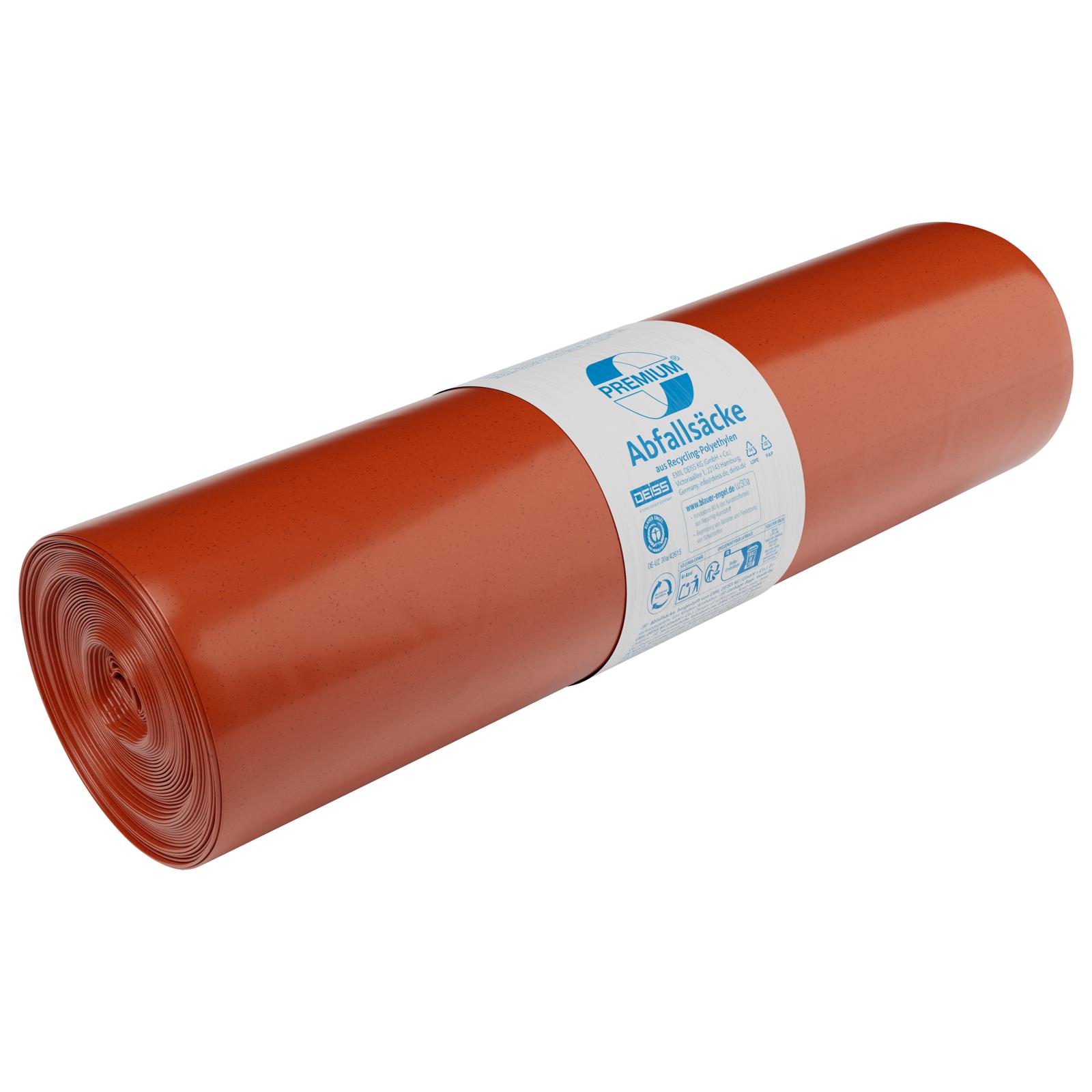 Müllsack 120L orange stark