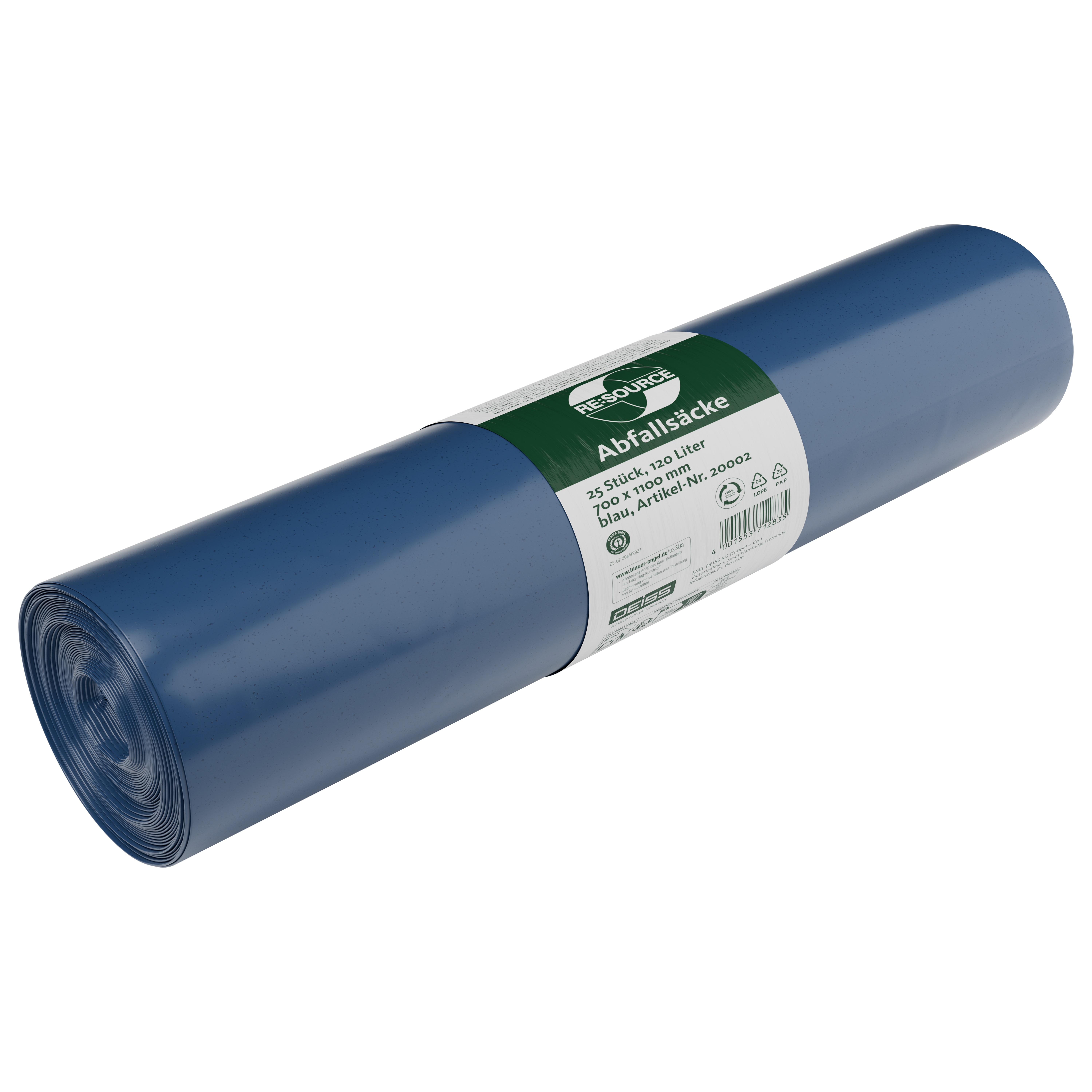 Müllsack 120L blau
