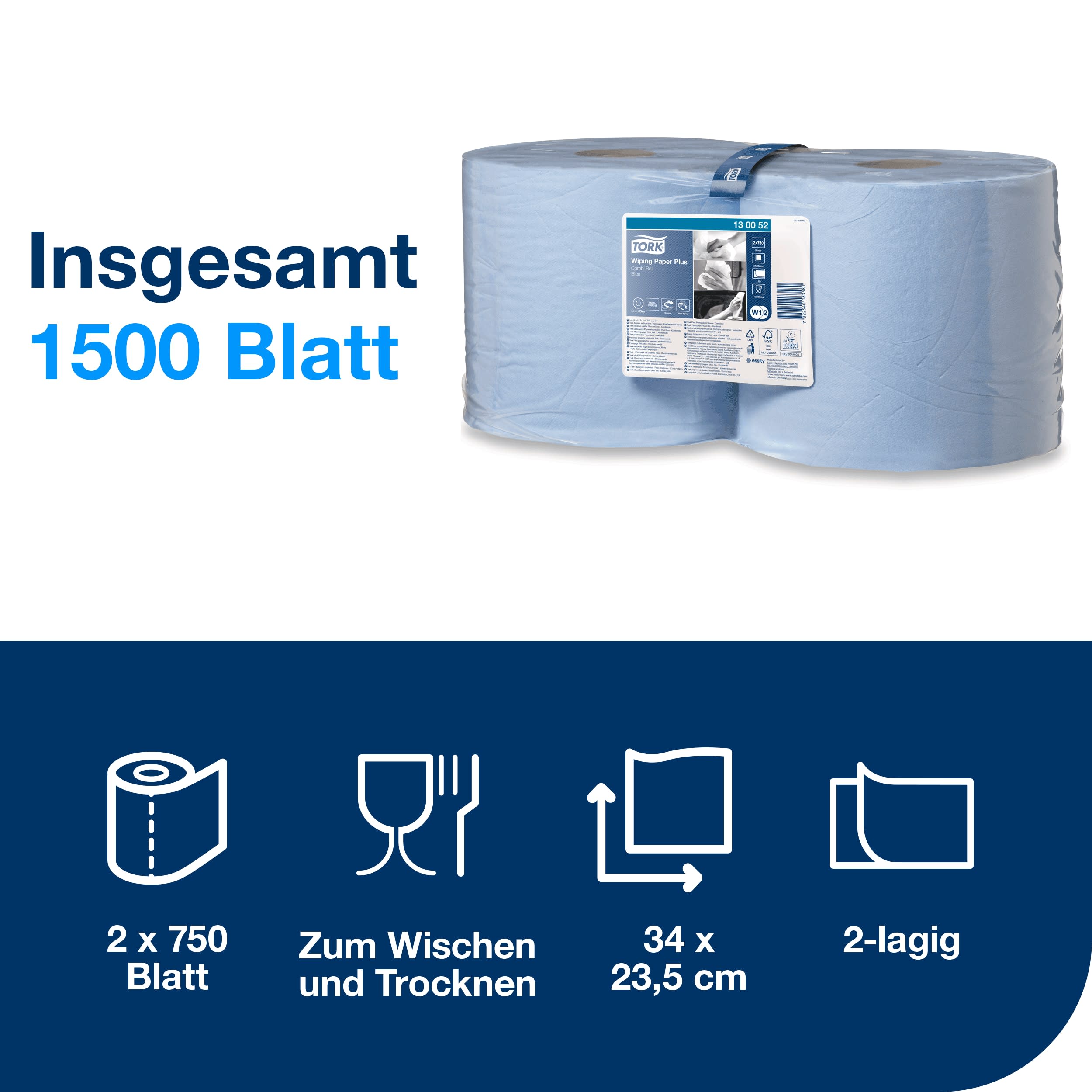 Wischtuch  Advanced 420 blau W1/2/3