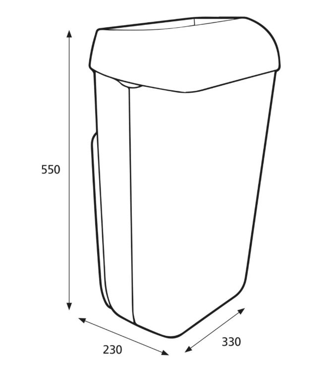 Katrin Abfallbehälter 25L weiß