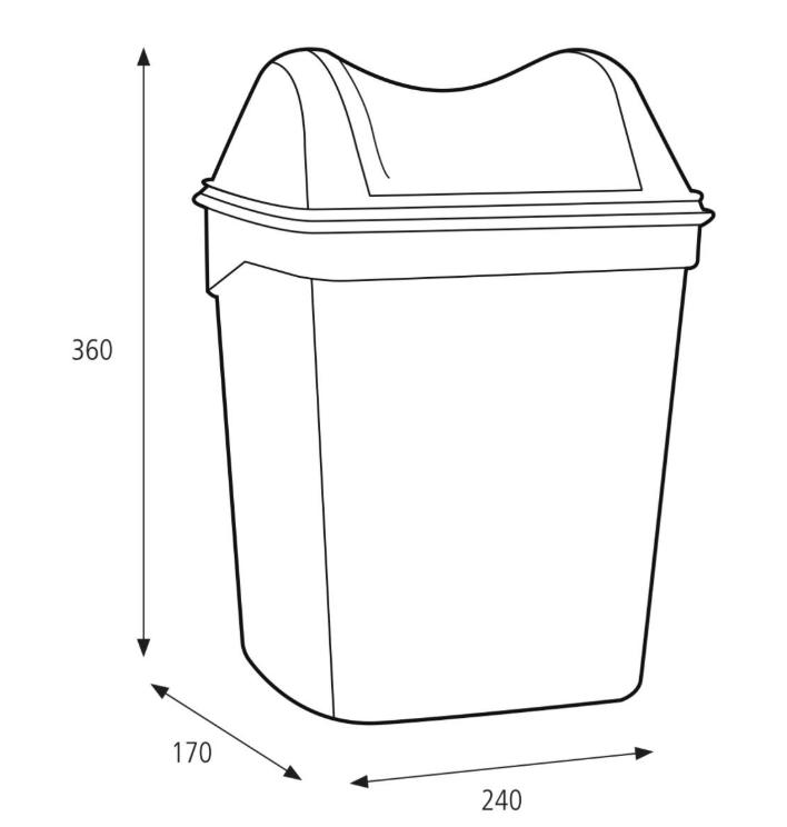 Katrin Hygieneabfallbehälter 8L weiß